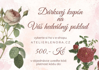 dárkový kupón v hodnotě 500,- Kč