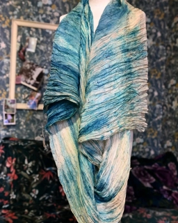 hedvábný šál habotai 200*90 cm, LAPIS